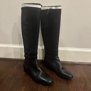 White House Black Market Black Boots Size 6